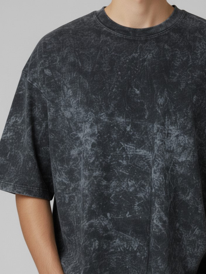 Acid Wash Black Oversized T-shirt