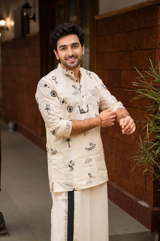 Vidura Kurta with Dothi