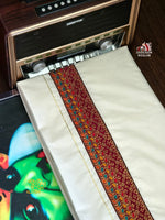 GOLDEN KASAVU LIMITED EDITION PREMIUM DOUBLE COTTON DHOTI RWL012