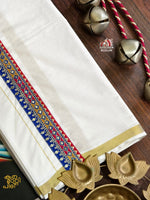 GOLDEN KASAVU LIMITED EDITION PREMIUM DOUBLE COTTON DHOTI RWL011
