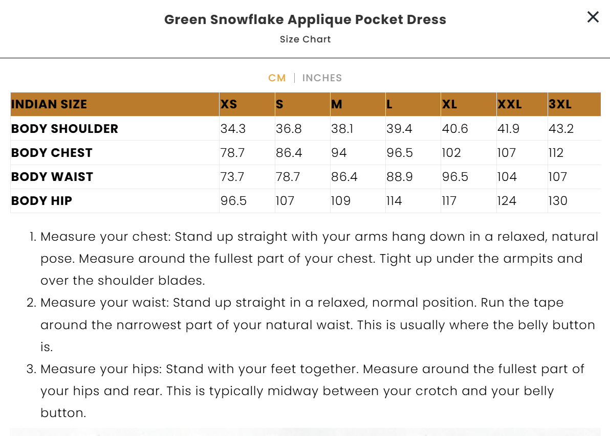 Green Snowflake Applique Pocket Dress