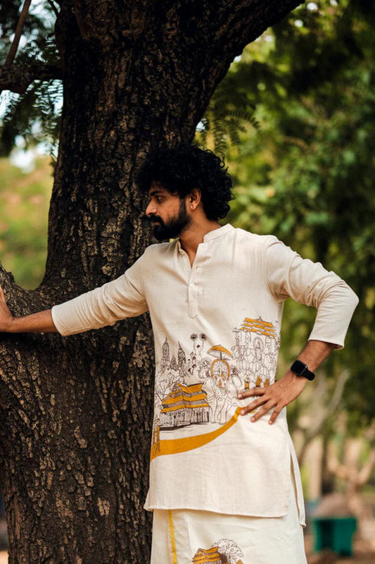 Thrissur Pooram Printed Kurta