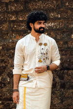Offwhite Shirt with Vadakkumnathan Temple Print