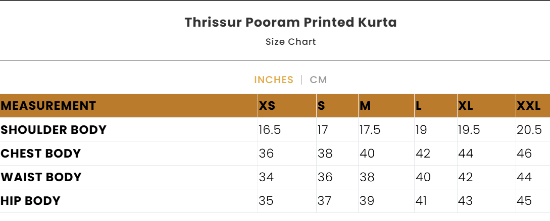 Thrissur Pooram Printed Kurta