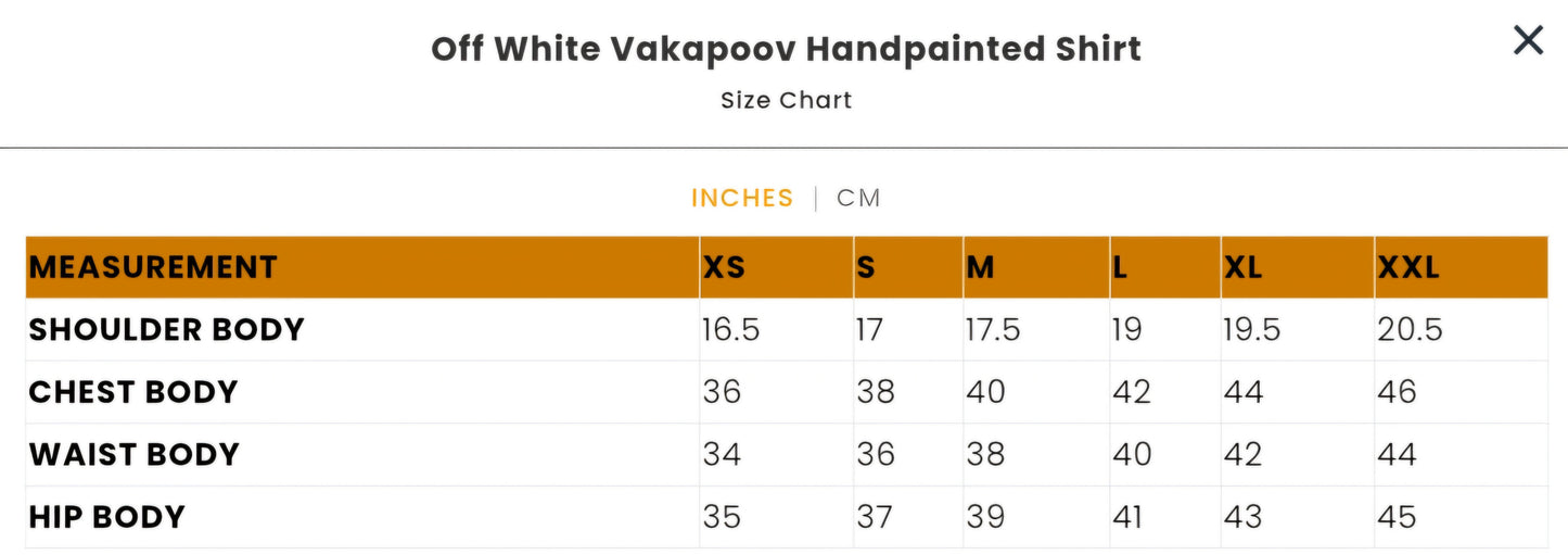 Off White Vakapoov Handpainted Shirt