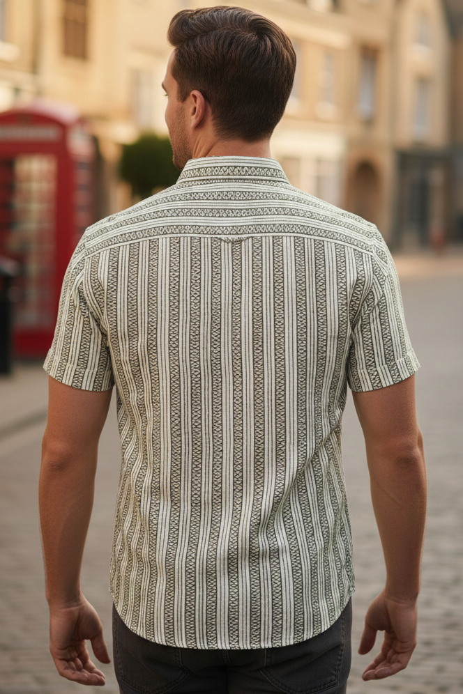 Sage Pinstripe