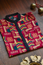 Designer Premium Shirt+Single Cotton Dhoti Combo RWL028