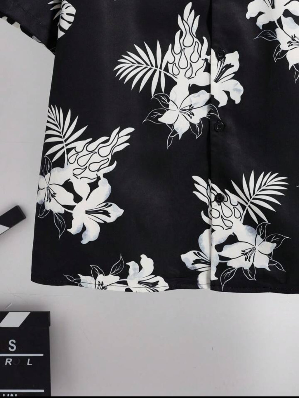 Black floral Printed Shirt