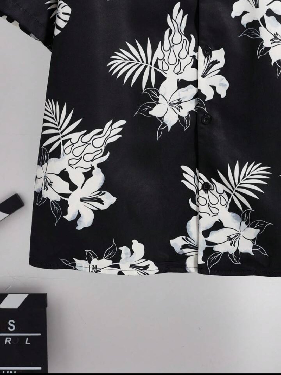 Black floral Printed Shirt