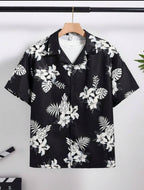 Black floral Printed Shirt