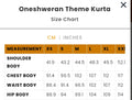 Oneshweran Theme Kurta