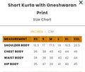 Short Kurta with Oneshwaran Print