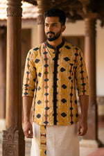 Designer Premium Shirt+ Double kasavu Dhoti Combo RWL031