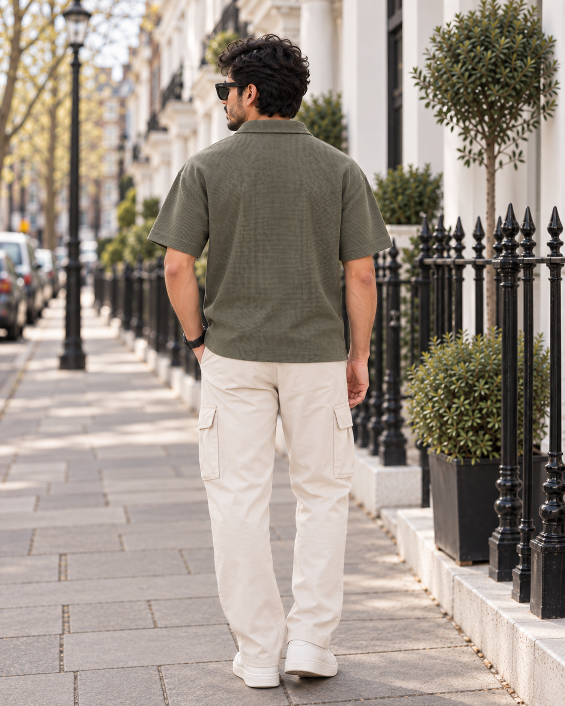 Muted Olive Green Polo T-shirt