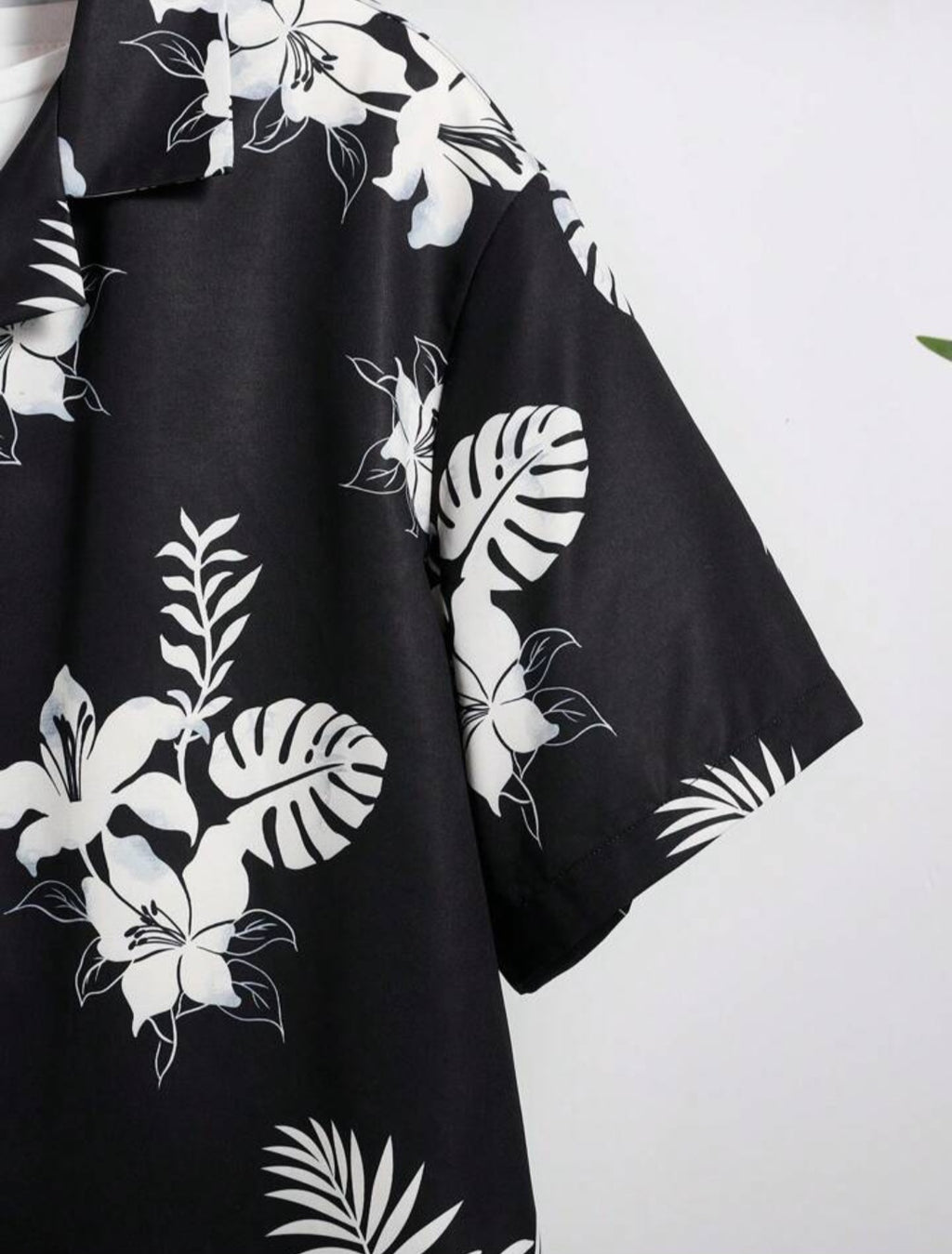 Black floral Printed Shirt