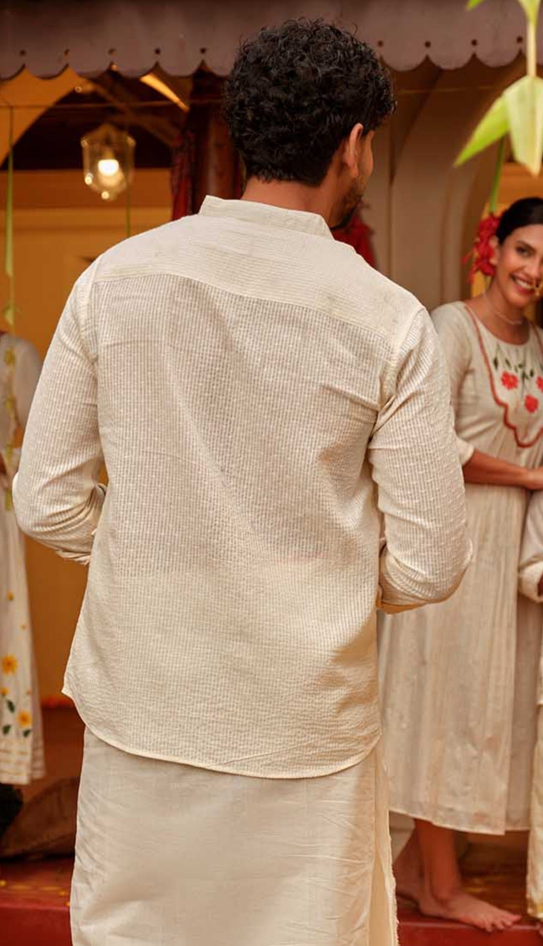 Hibiscus Handpainted Full Sleeve Shirt
