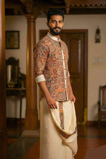 Designer Premium Shirt+ Double kasavu Dhoti Combo RWL035