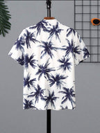 White Floral print Shirts for Men