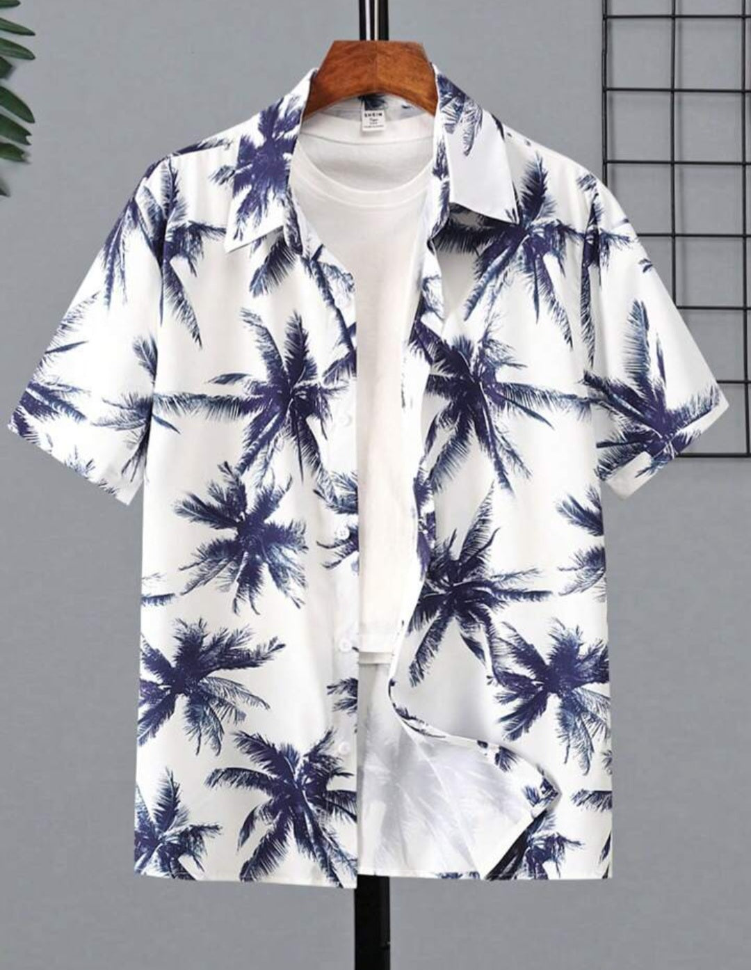 White Floral print Shirts for Men